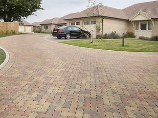 Professional driveway paving work
